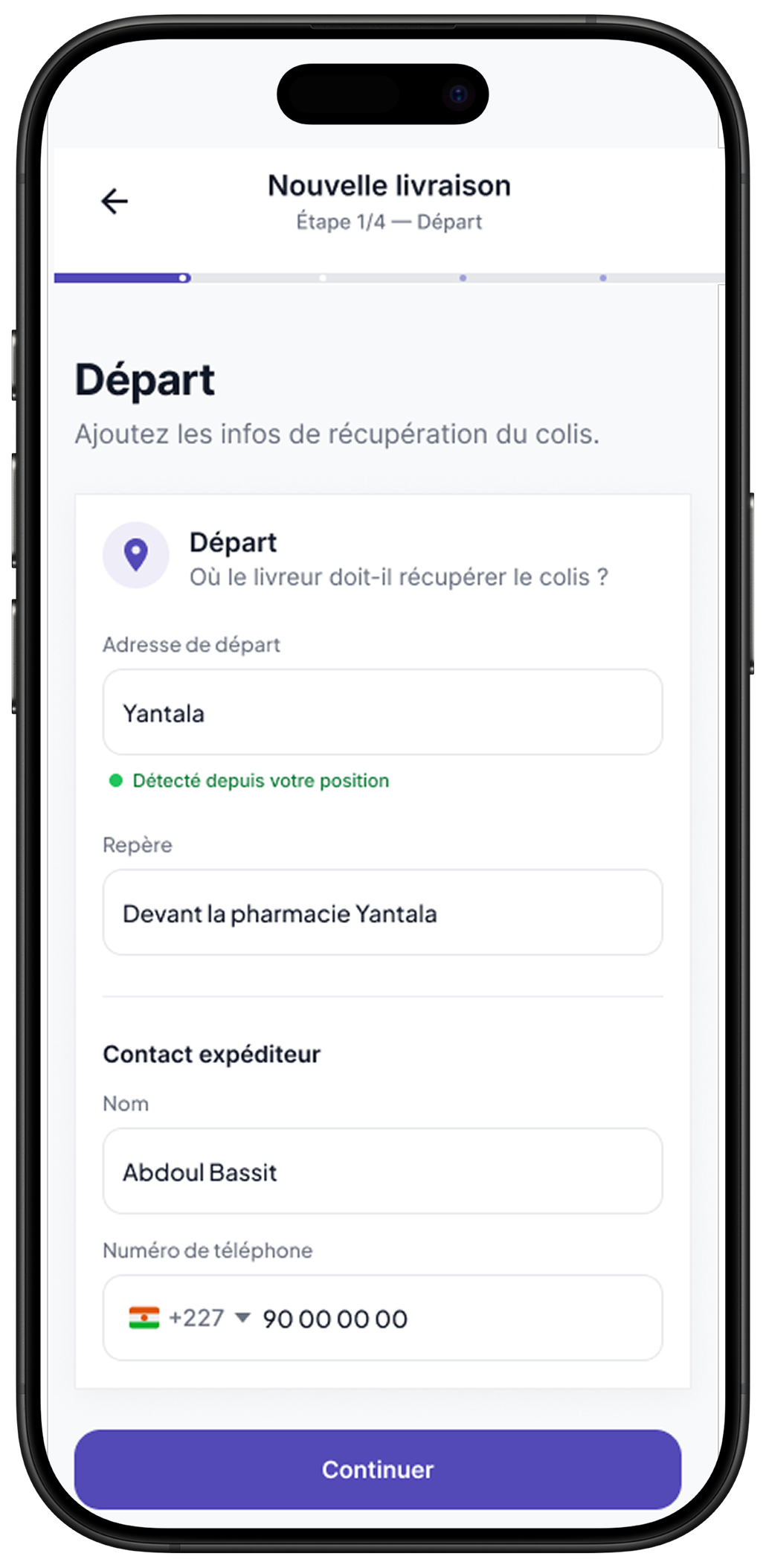 Tout ce qu’il faut pour faire partir un colis.